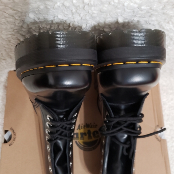 Dr. Martens 1490 Quad Leather Square-Toe Boots - Picture 9 of 14